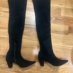 Anthropologie Black Over the Knee Boots